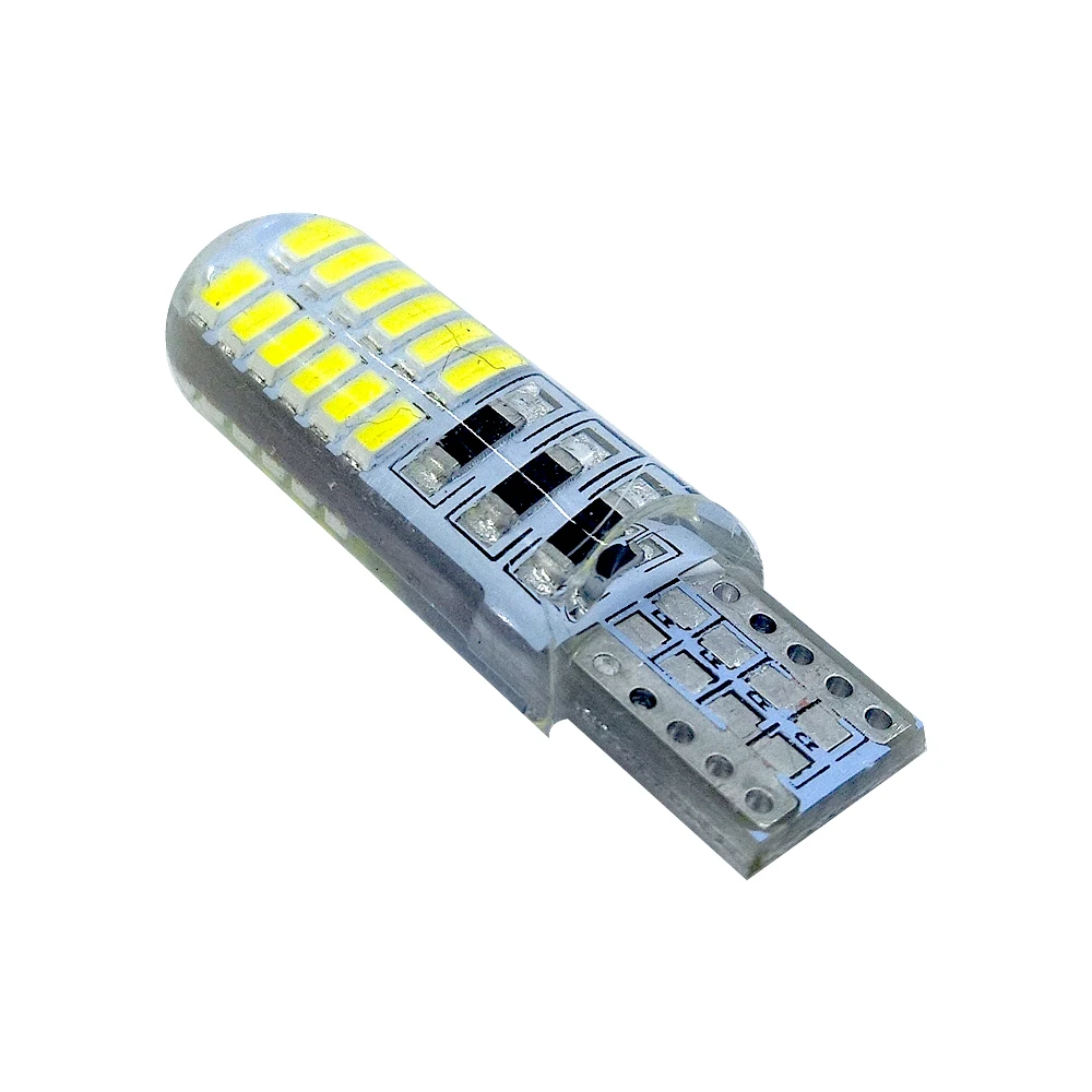 100 шт. T10 4014 24LED W5W автомобильный боковой клинообразный светильник задний для