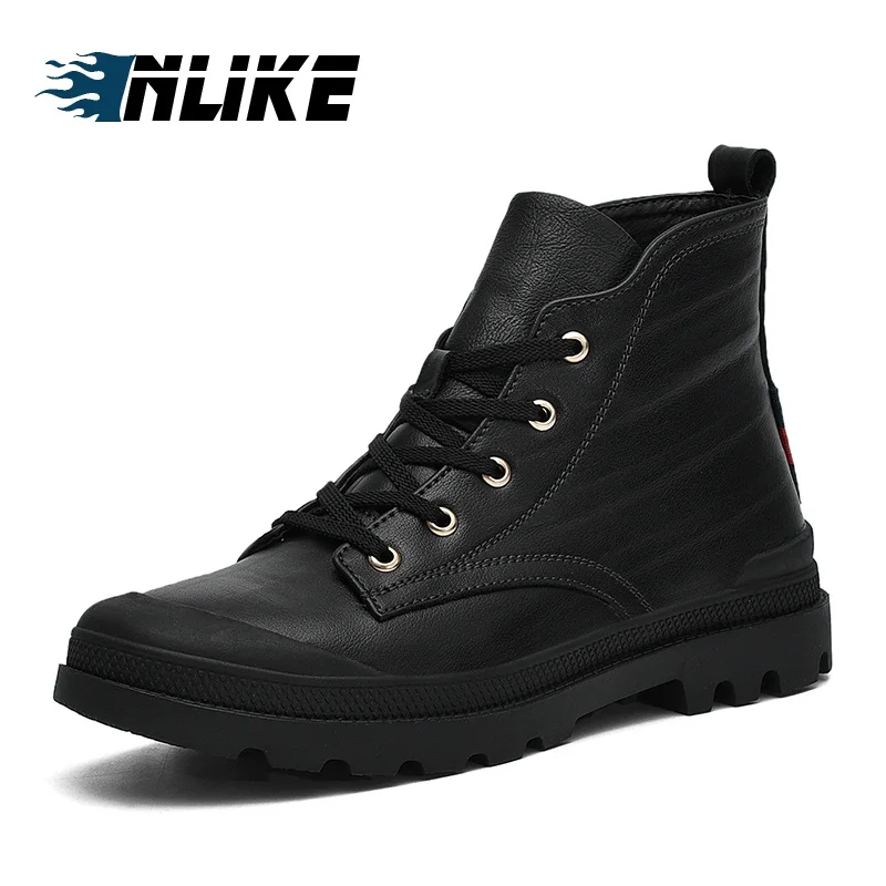 INLIKE/Лидер продаж Брендовые мужские ботинки Martens Кожаная зимняя теплая обувь