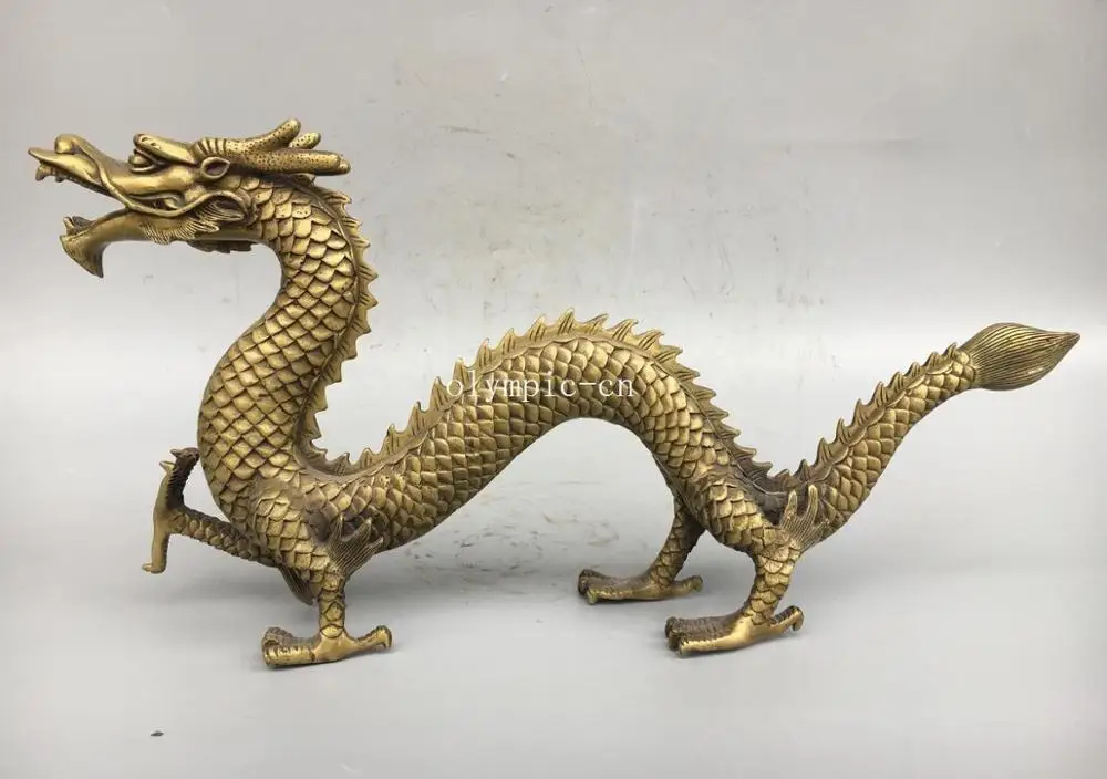 20'' copper brass folk home fengshui decor auspicious beast chiese dragon statue
20'' copper brass folk home fengshui decor auspicious beast chiese dragon statue