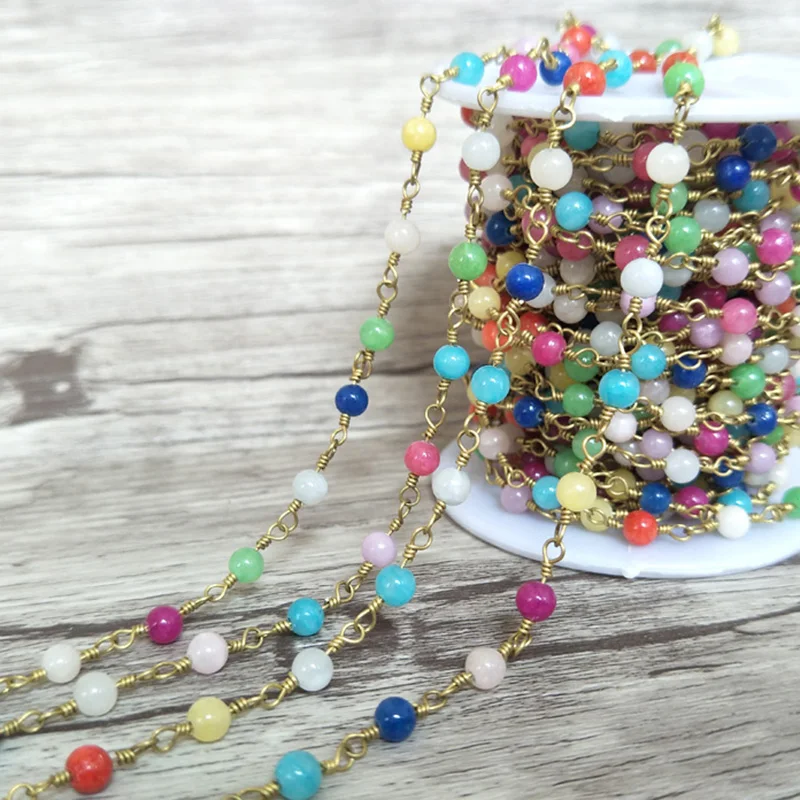 Handcrafted Gold Color Wire Wrapped Chains jewelry Finding,Natural Agat e stone Beaded Chains,DIY necklace jewelry making LZ40
Handcrafted Gold Color Wire Wrapped Chains jewelry Finding,Natural Agat e stone Beaded Chains,DIY necklace jewelry making LZ40