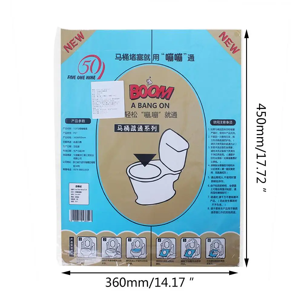 Ba6pcs/pack Bathroom Strong Pressure Toilet Dredge Tool Toilet Flushing Paper Air Pressure Principle Toilet Dredge 
Ba6pcs/pack Bathroom Strong Pressure Toilet Dredge Tool Toilet Flushing Paper Air Pressure Principle Toilet Dredge