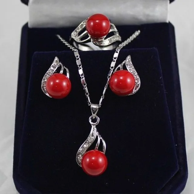 Hot sale new Style >>>>Genuine 10mm Coral Red South Sea Shell Pearl CZ Earrings Necklace Pendants Free Shipping
Hot sale new Style >>>>Genuine 10mm Coral Red South Sea Shell Pearl CZ Earrings Necklace Pendants Free Shipping
