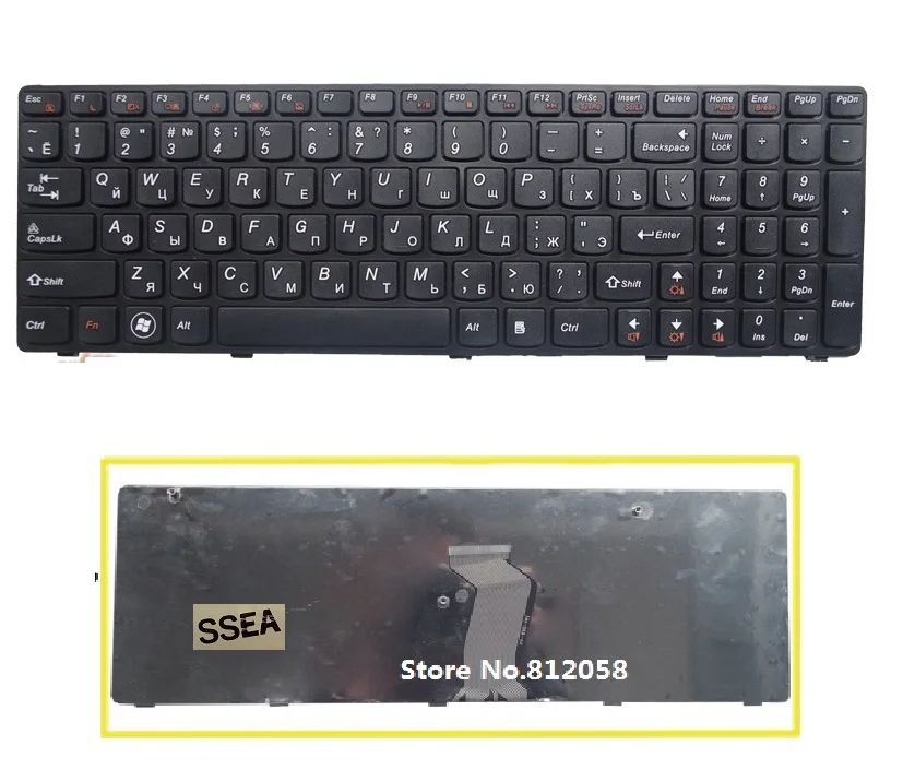 SSEA New Russian Keyboard for Lenovo Ideapad G580 B580 V580 G585 Z580A Z585 G590 G580A G585A RU Keyboard
SSEA New Russian Keyboard for Lenovo Ideapad G580 B580 V580 G585 Z580A Z585 G590 G580A G585A RU Keyboard