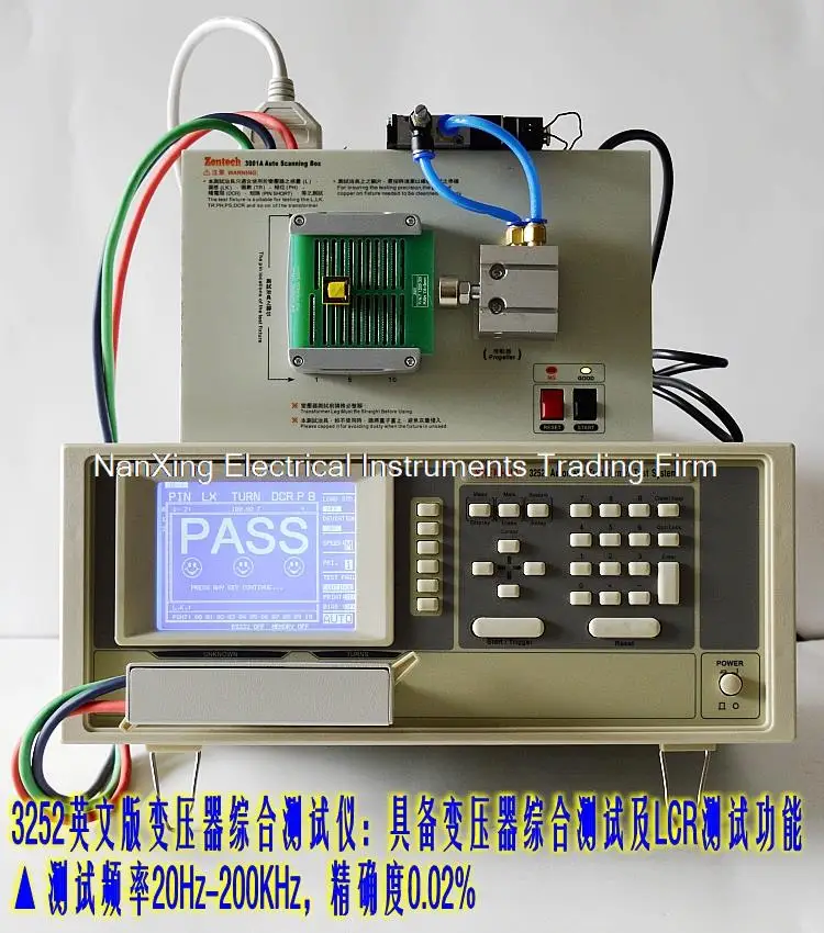 Fast arrival 3252 Automatic transformer analyzer + LCR meter 0.1%-accuracy, 20-200kHz,General L ,C ,R ,DCR
Fast arrival 3252 Automatic transformer analyzer + LCR meter 0.1%-accuracy, 20-200kHz,General L ,C ,R ,DCR