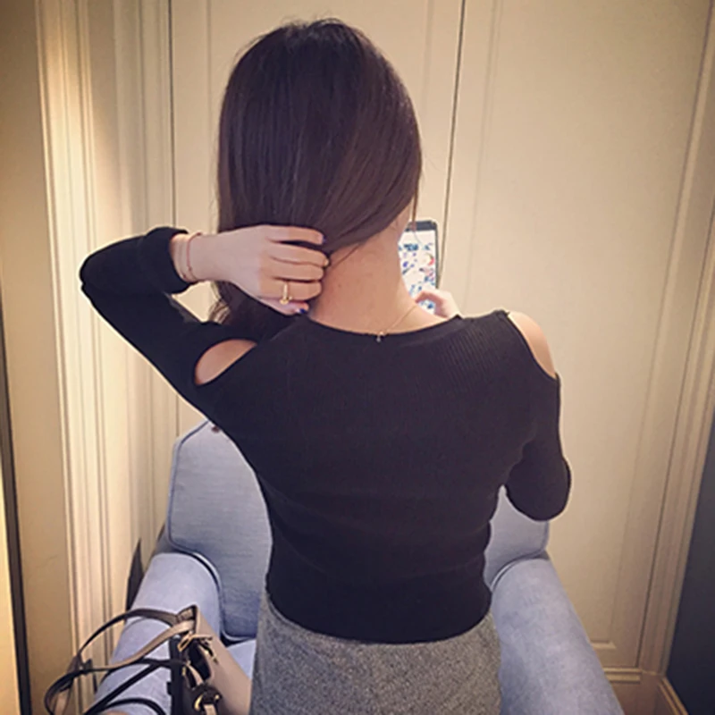 Women Fashion Black Skinny Turtleneck Shirt Sexy Off Shoulder Knitted Blouses Female Autumn Winter Knitted Tops
Women Fashion Black Skinny Turtleneck Shirt Sexy Off Shoulder Knitted Blouses Female Autumn Winter Knitted Tops