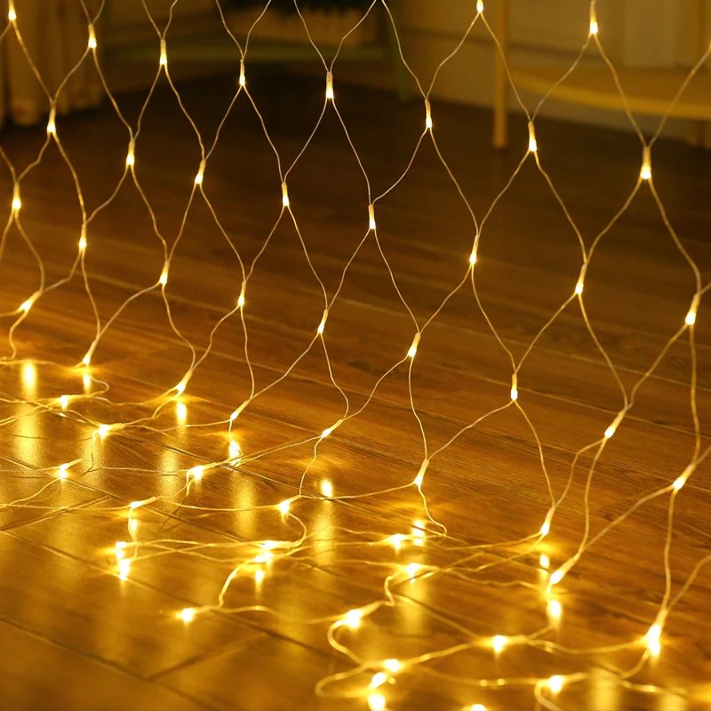 LED Net Light 1.5 * 1.5 M / 2 * 2 M / 3 * 2 M / 6 * 4 M 8 Kinds of Patterns of Weaving Rope Christmas Lights Holiday Lights Gard
LED Net Light 1.5 * 1.5 M / 2 * 2 M / 3 * 2 M / 6 * 4 M 8 Kinds of Patterns of Weaving Rope Christmas Lights Holiday Lights Gard