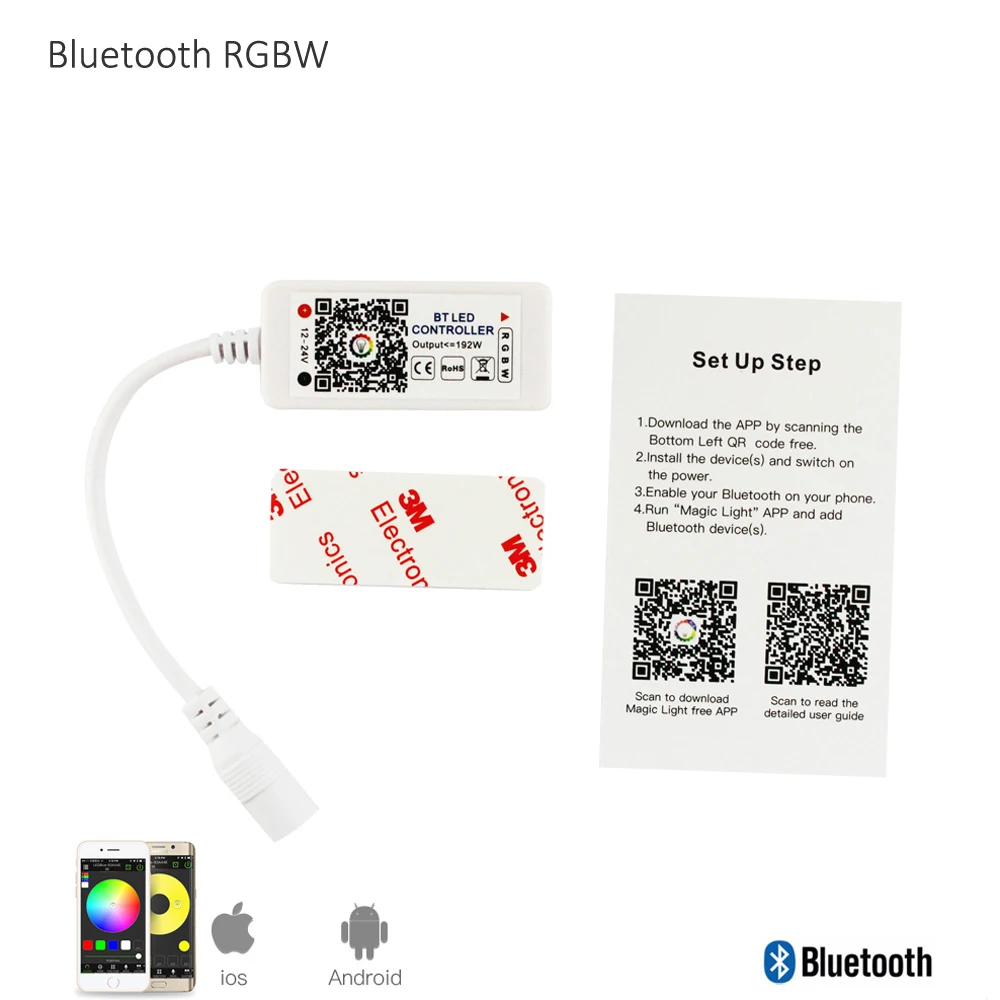 Беспроводной ИК-контроллер RGB RGBW RGBWW DC 5 в 12 В 24 | Лампы и освещение