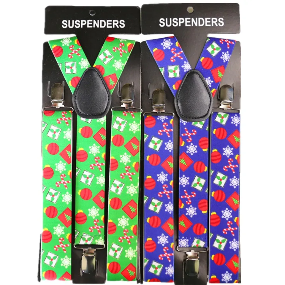 3.5cm Wide Christmas Suspenders Adjustable Adult Suspender Strap Christmas Tree Pattern Print Women Men Y Shape Elastic Brace
3.5cm Wide Christmas Suspenders Adjustable Adult Suspender Strap Christmas Tree Pattern Print Women Men Y Shape Elastic Brace