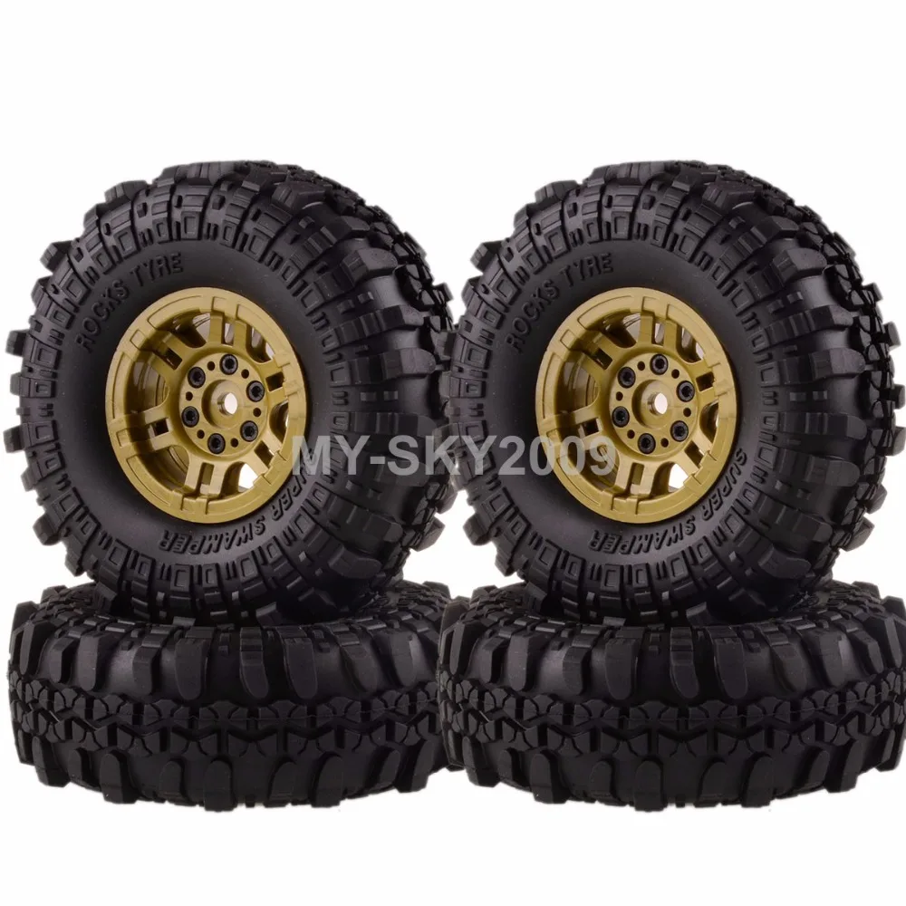 Rock Crawler Beadlock Wheels & Supper Swamper Tyre Tires For 1:10 RC Off-Road Car Gmade D90 SCX10
Rock Crawler Beadlock Wheels & Supper Swamper Tyre Tires For 1:10 RC Off-Road Car Gmade D90 SCX10
