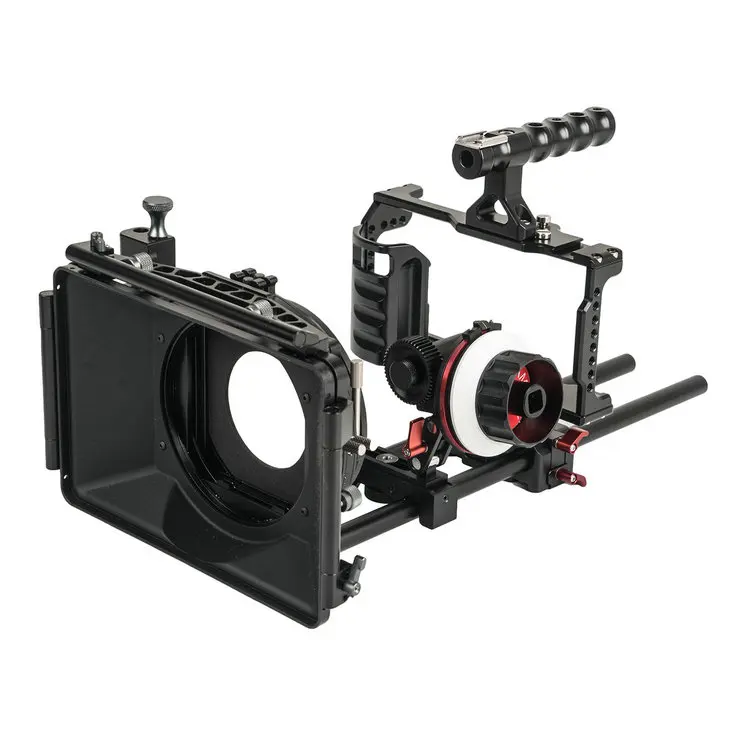 CAME-TV BMPCC Basic 4K Rig Mattebox A/B Follow Focus 15mm Rod For BlackMagic Pocket Cinema Camera (BMPCC2-A3KIT)
CAME-TV BMPCC Basic 4K Rig Mattebox A/B Follow Focus 15mm Rod For BlackMagic Pocket Cinema Camera (BMPCC2-A3KIT)
