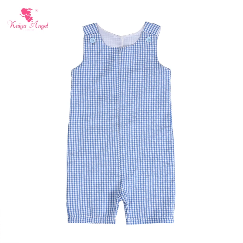 Kaiya Angel Hot Newborn Baby Boy Girl Sleeveless Summer Romper Dark Blue and White Plaid Bubble Baby Clothes Factory Wholesale
Kaiya Angel Hot Newborn Baby Boy Girl Sleeveless Summer Romper Dark Blue and White Plaid Bubble Baby Clothes Factory Wholesale