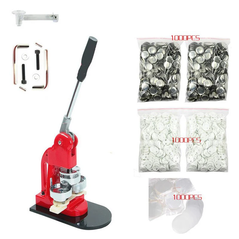 badge machine kit 32mm Button press Maker Badge Punch Press Machine with 1000 Parts Cutter
badge machine kit 32mm Button press Maker Badge Punch Press Machine with 1000 Parts Cutter