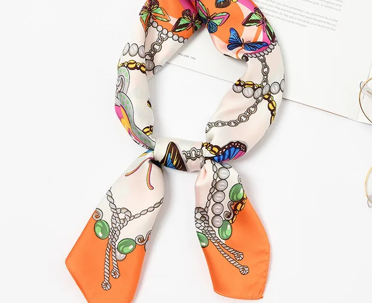 Yishine 70*70 CM Women Multifunction Polyester Silk Scarf Butterfly Chains Printed Satin Small Square Wraps Scarves Shawl
Yishine 70*70 CM Women Multifunction Polyester Silk Scarf Butterfly Chains Printed Satin Small Square Wraps Scarves Shawl