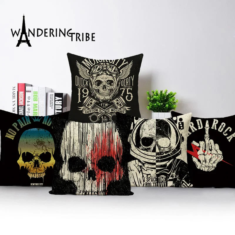Sugar Skull Linen Cushion Cover 45*45 Letter Pillowcase Night Black Decoration Nordica Home Throw Pillow Covers Custom Pillows
Sugar Skull Linen Cushion Cover 45*45 Letter Pillowcase Night Black Decoration Nordica Home Throw Pillow Covers Custom Pillows