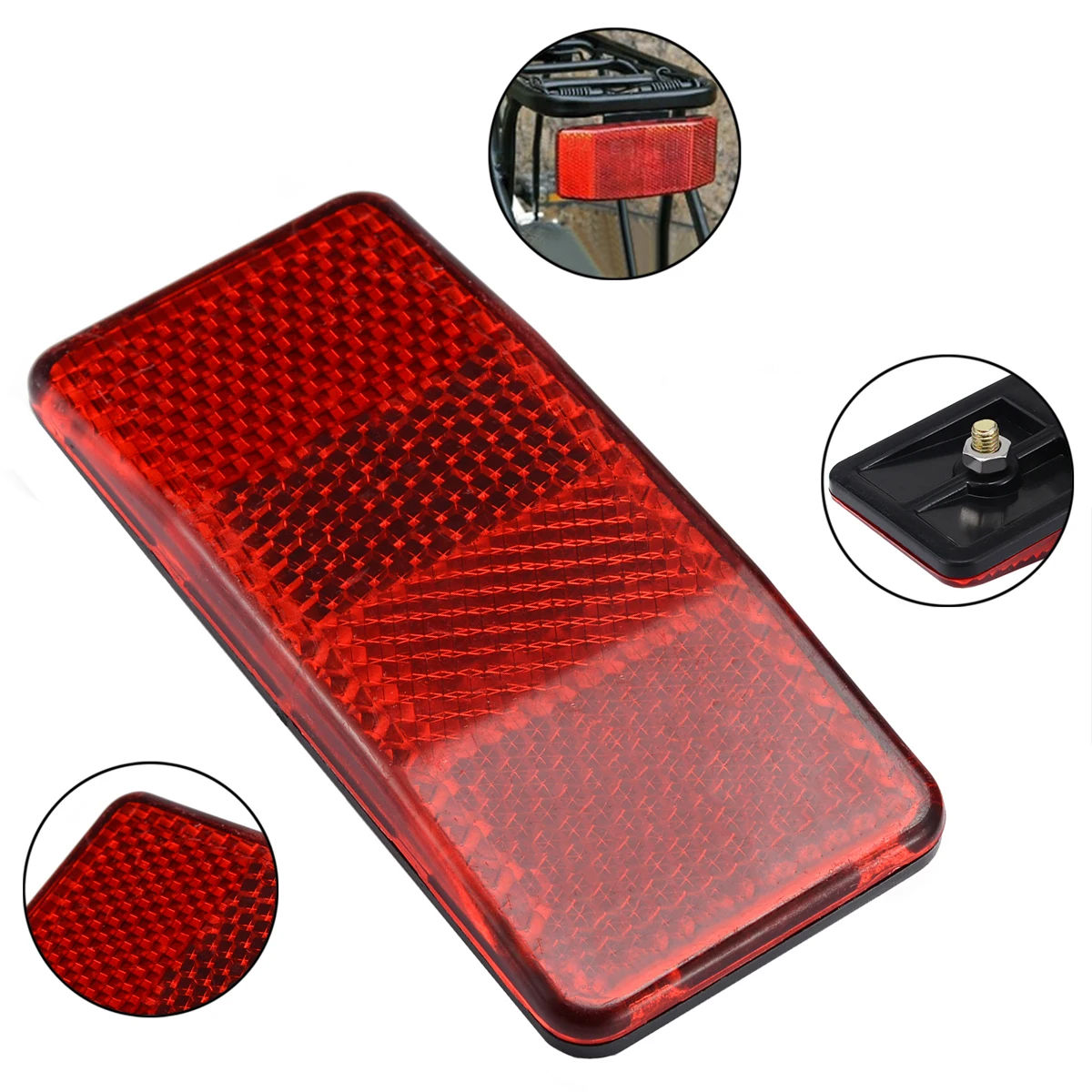 High Quality Bike Reflector Bicycle Bike Mount Safety Red Warning Reflector For Disc Rear Carrier Pannier Rack Bike Accessories
High Quality Bike Reflector Bicycle Bike Mount Safety Red Warning Reflector For Disc Rear Carrier Pannier Rack Bike Accessories