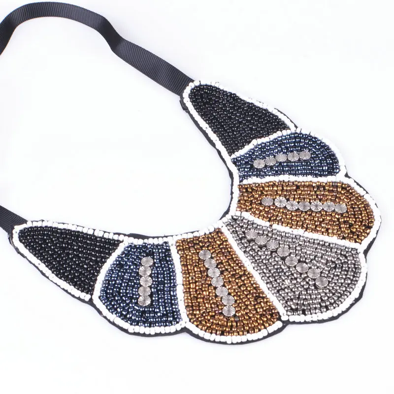 Deep color fashion handmadeethnic collier necklace &ampwomen's Trendy statement collar &amp2017 new arrived choker | Украшения и