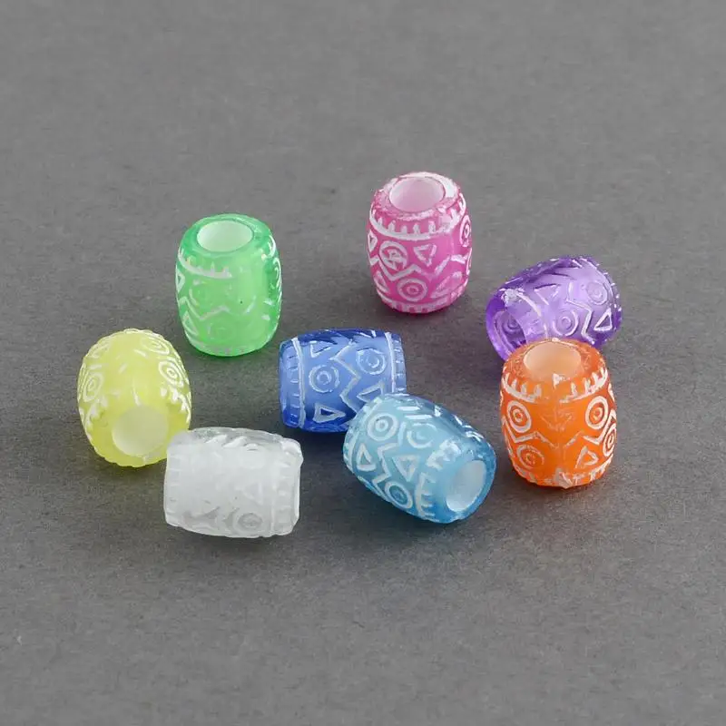Transparent Acrylic European Beads, Barrel, Large Hole Beads, Mixed Color, 9x8mm, Hole: 4mm; about 1680pcs/500g
Transparent Acrylic European Beads, Barrel, Large Hole Beads, Mixed Color, 9x8mm, Hole: 4mm; about 1680pcs/500g