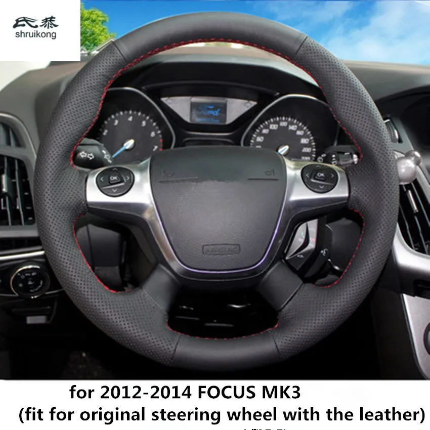 Sew-on Microfiber leather car steering wheel cover Car accessories For FORD FOCUS MK2 MK3 2005-2011 2011-2014 2015
Sew-on Microfiber leather car steering wheel cover Car accessories For FORD FOCUS MK2 MK3 2005-2011 2011-2014 2015