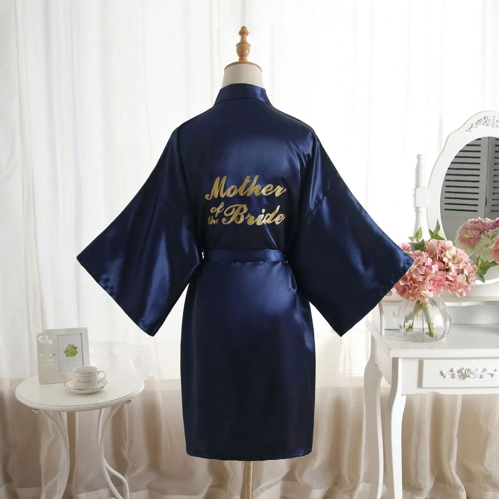 Fashion Silk Bride of Mother Robe with Gold Letter Sexy Women Short Satin Wedding Kimono Sleepwear Get Ready Robes Plus Size
Fashion Silk Bride of Mother Robe with Gold Letter Sexy Women Short Satin Wedding Kimono Sleepwear Get Ready Robes Plus Size