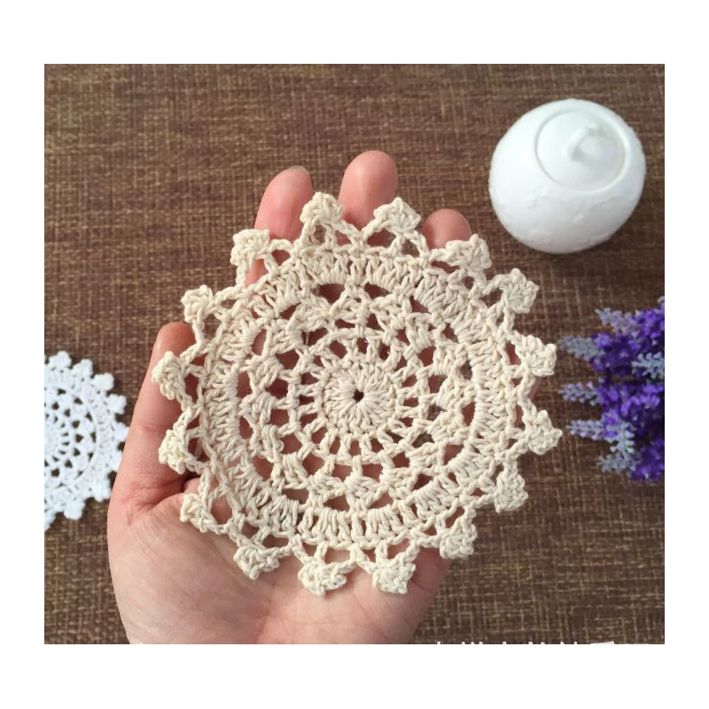 Free Shipping Wholesale DIY Handmade Crochet Round Flower Doilies Household Table Cup Mat 10cm Coaster Shooting Props Retro VIP
Free Shipping Wholesale DIY Handmade Crochet Round Flower Doilies Household Table Cup Mat 10cm Coaster Shooting Props Retro VIP