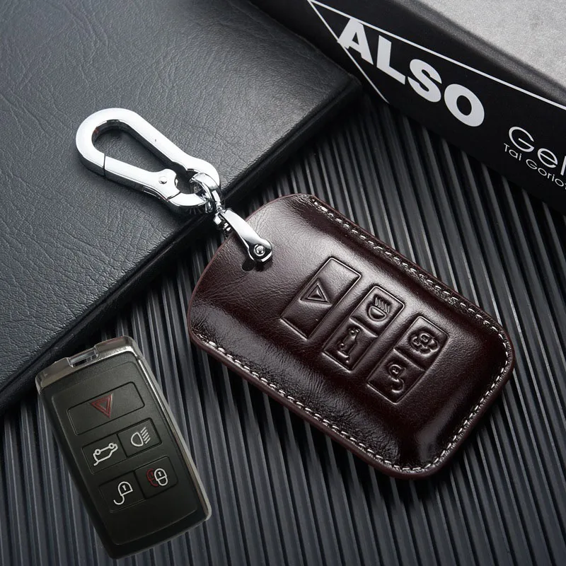 Leather Key Fob Cover Case for Land Rover 2018 Range Rover Sport New Discover 5 Key Holder Glove Auto Accessories
Leather Key Fob Cover Case for Land Rover 2018 Range Rover Sport New Discover 5 Key Holder Glove Auto Accessories