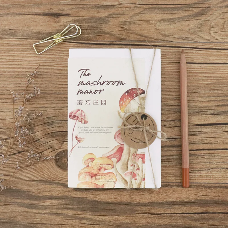 30 Sheets/Set The Mushroom Manor Postcard/Greeting Card/Message Card/Birthday Letter Envelope Gift Card
30 Sheets/Set The Mushroom Manor Postcard/Greeting Card/Message Card/Birthday Letter Envelope Gift Card