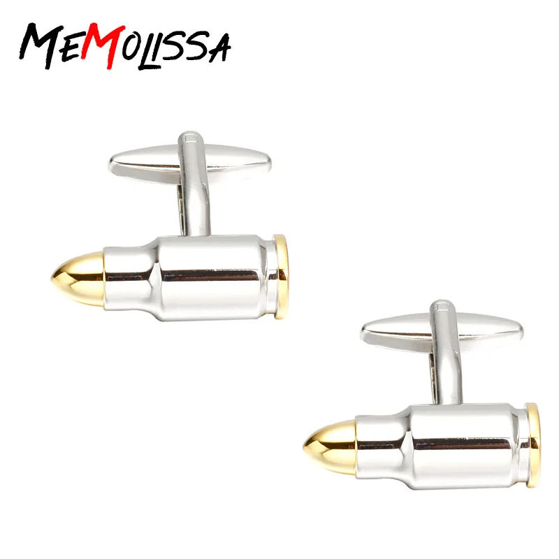 Memolissa Trendy Bullet Design Cufflinks with Gold Luxury High-grade jewelry Men's Cuff links Bouton De Manchette
Memolissa Trendy Bullet Design Cufflinks with Gold Luxury High-grade jewelry Men's Cuff links Bouton De Manchette