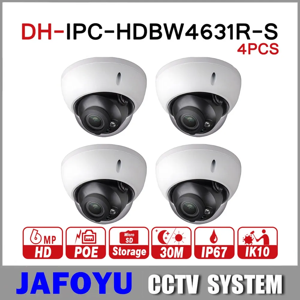Камера видеонаблюдения DH Security IP speed4 шт./лот обновленная версия от IPC HDBW4631R S 6MP POE SD