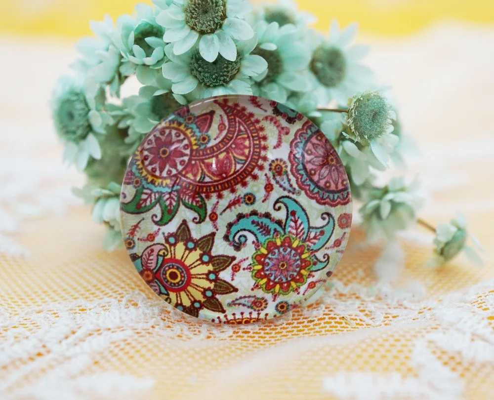 New Fashion 5PCS/lot Round 25MM Flower Pattern Glass Cabochon for make Charms Glass Crafts Jewelry Accessories Supplies
New Fashion 5PCS/lot Round 25MM Flower Pattern Glass Cabochon for make Charms Glass Crafts Jewelry Accessories Supplies