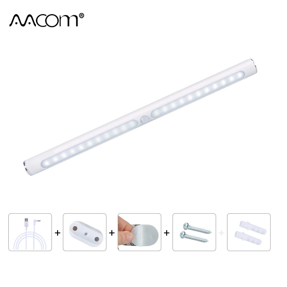 Motion Sensor Touch Control LED Night Lights Under Cabinet Lamp With USB Charger For Kitchen Wardrobe Corridor Bedroom Lighting
Motion Sensor Touch Control LED Night Lights Under Cabinet Lamp With USB Charger For Kitchen Wardrobe Corridor Bedroom Lighting