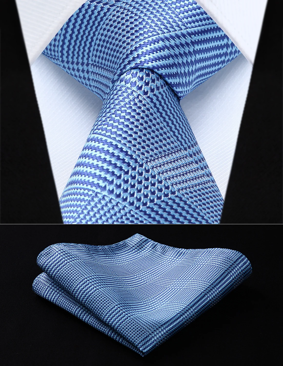 Классический карманный галстук TC707B8S для вечеринки и свадьбы синий фиолетовый в
