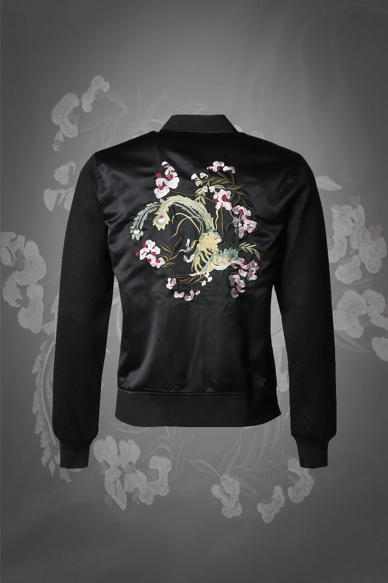 Baseball Jacket Men 2016 Fashion Design Black pilot jacket Mens Slim Fit flower embroidery Jacket Brand Veste Homme
Baseball Jacket Men 2016 Fashion Design Black pilot jacket Mens Slim Fit flower embroidery Jacket Brand Veste Homme
