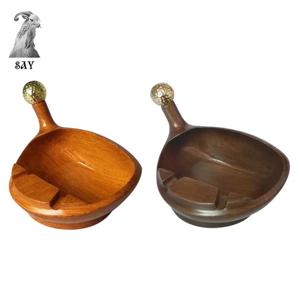 SY Creative Personality Golf Wood Ashtray Handmade Cigarette Cigar Smoked Ashtray For Hotel Cafe Bar Smoking Accessories
SY Creative Personality Golf Wood Ashtray Handmade Cigarette Cigar Smoked Ashtray For Hotel Cafe Bar Smoking Accessories