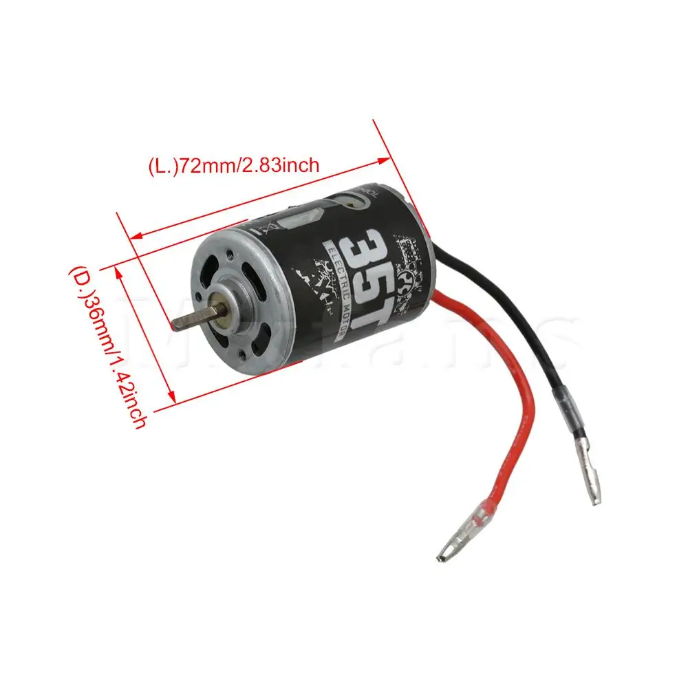 Mxfans RC Car Electric Motor 35T 3mm Output Shaft for Axial SCX10 Wraith AX10 AX24003 RC1:10 Rock Crawler Replacement Parts
Mxfans RC Car Electric Motor 35T 3mm Output Shaft for Axial SCX10 Wraith AX10 AX24003 RC1:10 Rock Crawler Replacement Parts