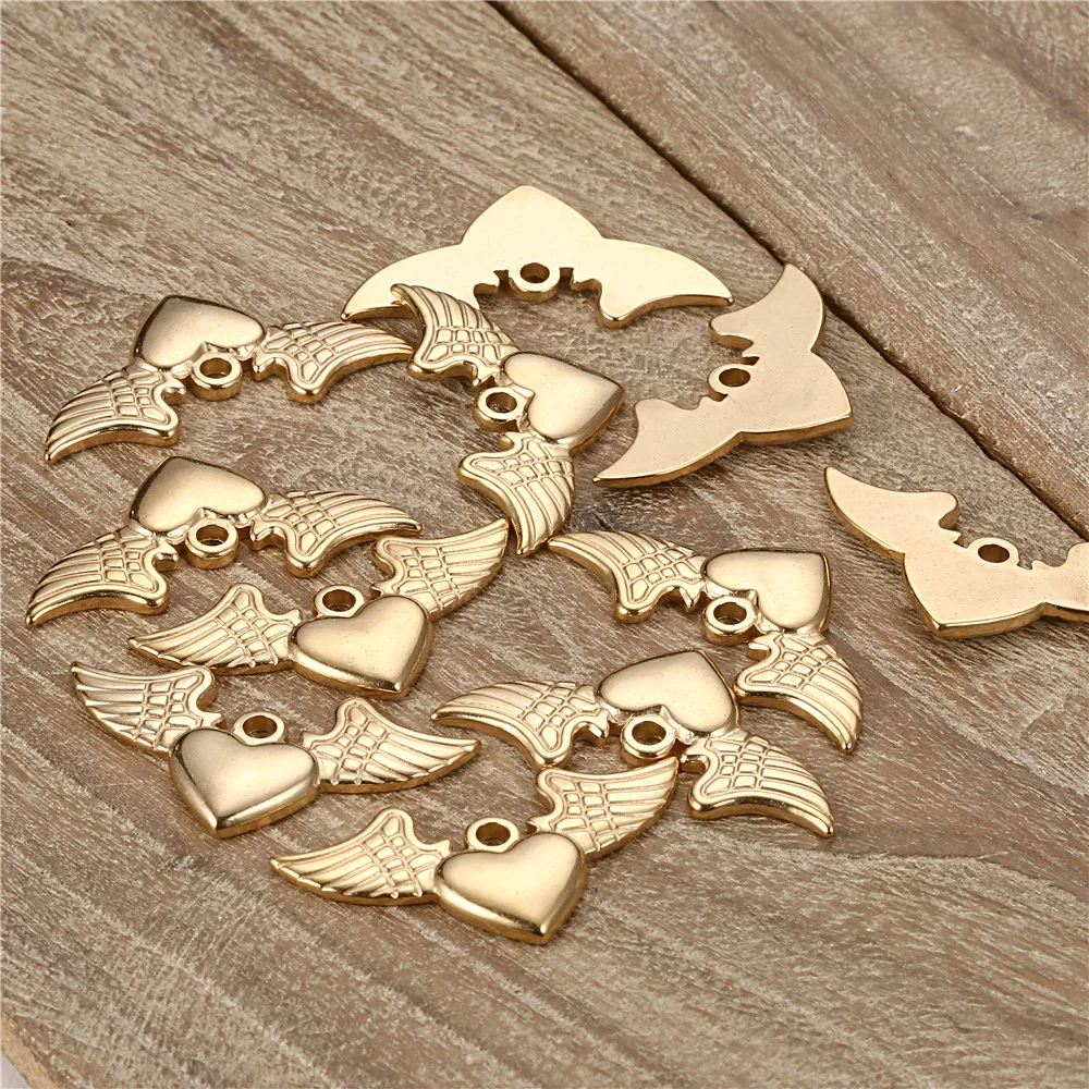 5PCS Stainless Steel Angel Wings Pendant for Jewelry DIY Making Handmade Wing Pendants Accessories
5PCS Stainless Steel Angel Wings Pendant for Jewelry DIY Making Handmade Wing Pendants Accessories
