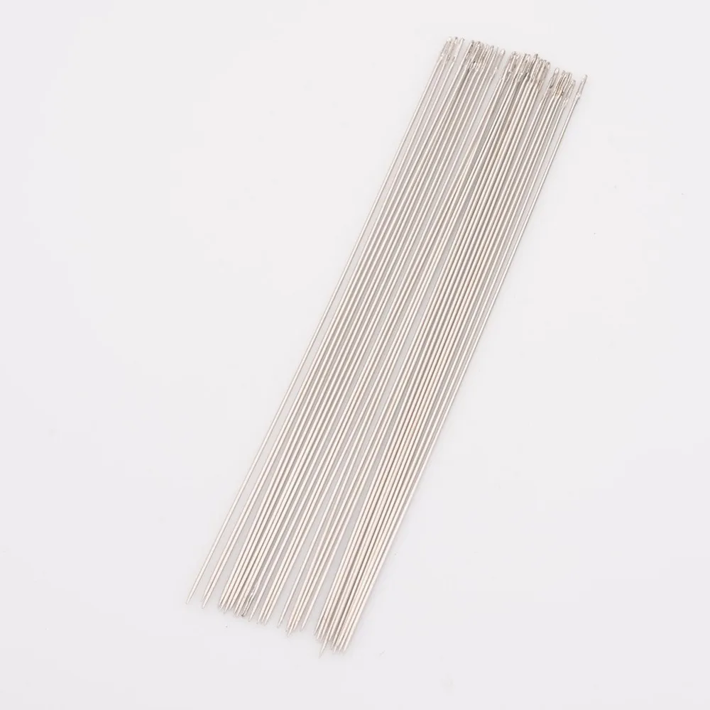 Stainless Steel Metal Pins Beading Needles for Jewelry Beads Bracelets Necklace DIY Tools, Platinum, 55x0.45mm; about 30pcs/bag
Stainless Steel Metal Pins Beading Needles for Jewelry Beads Bracelets Necklace DIY Tools, Platinum, 55x0.45mm; about 30pcs/bag