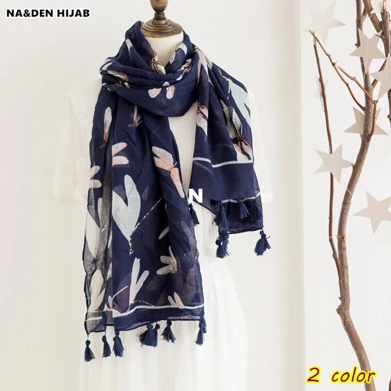 2018 new animal print scarf long tassel dragonfly pattern scarves and shawls women brand design fashion muslim scarfs hot sale
2018 new animal print scarf long tassel dragonfly pattern scarves and shawls women brand design fashion muslim scarfs hot sale