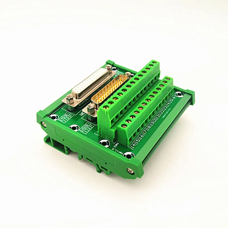 DIN Rail Mount D-SUB DB25 Male and Female Header Breakout Board, Terminal Block, Connector.
DIN Rail Mount D-SUB DB25 Male and Female Header Breakout Board, Terminal Block, Connector.
