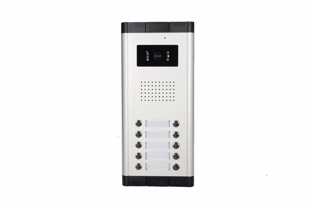 SmartYIBA 7&quotInch TFT LCD Wired Video Intercom Door Phone Doorbell Home Security Camera System For 10 Units Apartment | Безопасность