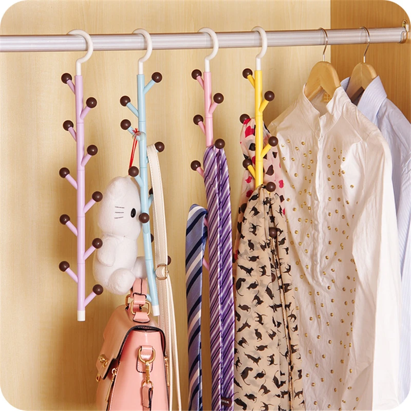 360 Degree Rotating Ties Clothes Hanger 10 Hooks Closet Bag Key Holder Organizer Jewelry Belts Scarf Hat Storage Random Color
360 Degree Rotating Ties Clothes Hanger 10 Hooks Closet Bag Key Holder Organizer Jewelry Belts Scarf Hat Storage Random Color