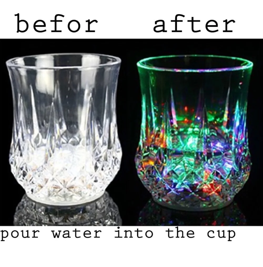 7.3*9*5.5cm LED Flash Light Luminous Wine Drink Glass Cup Bar Party Supply Home Party Decor
7.3*9*5.5cm LED Flash Light Luminous Wine Drink Glass Cup Bar Party Supply Home Party Decor