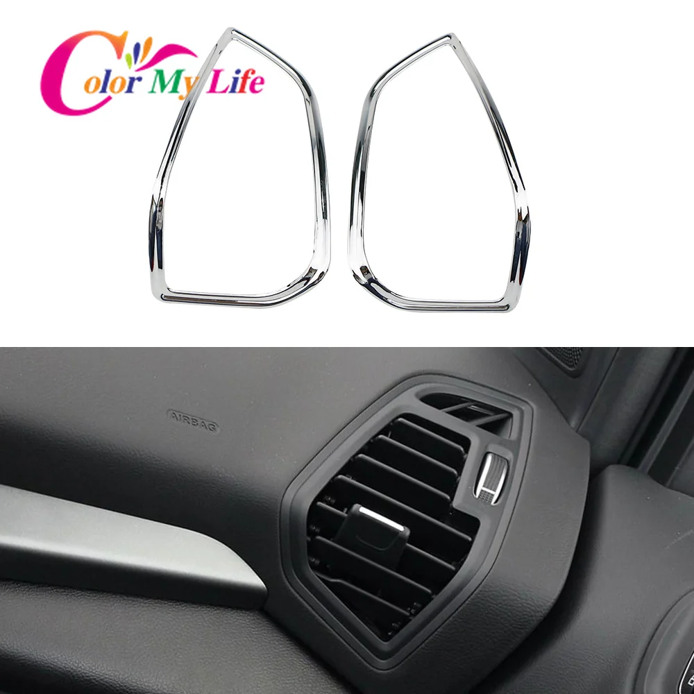 Цвет моя жизнь 2 шт./компл. ABS Хромированная боковая приборная панель с вентиляционным отверстием накладка рамка наклейка для Ford Kuga Escape 2013 - ...
Цвет моя жизнь 2 шт./компл. ABS Хромированная боковая приборная панель с вентиляционным отверстием накладка рамка наклейка для Ford Kuga Escape 2013 - ...