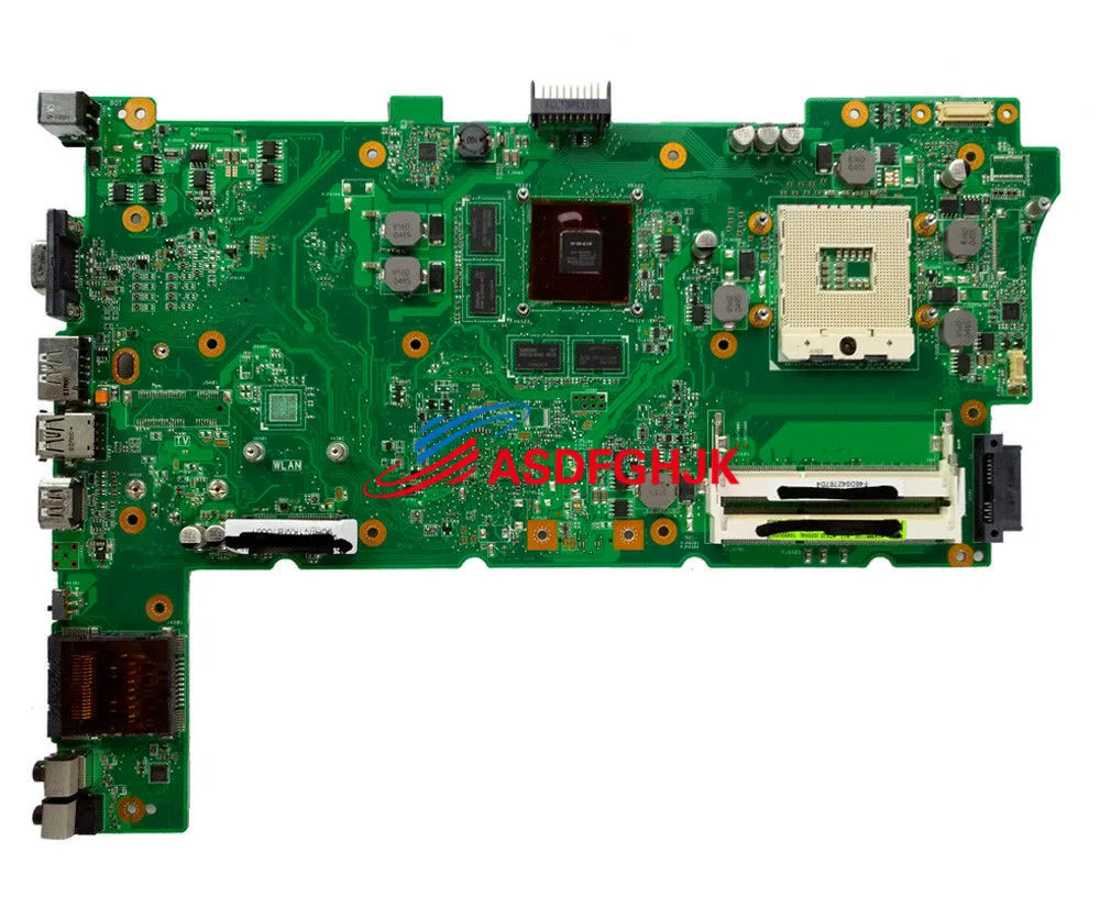 Оригинал для ASUS N73J N73JG N73JF материнская плата REV: 2 1 Поддержка процессора i3