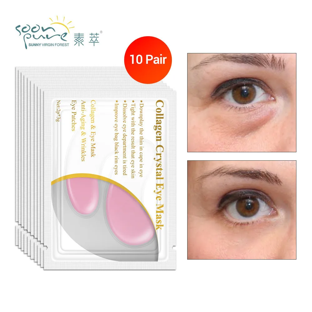 SOONPURE Eye Patch 24K Gold Collagen Eye Mask Anti Puffiness Aging Wrinkles Remove Dark Circles Eyebag Whitening Firming 10Pairs
SOONPURE Eye Patch 24K Gold Collagen Eye Mask Anti Puffiness Aging Wrinkles Remove Dark Circles Eyebag Whitening Firming 10Pairs