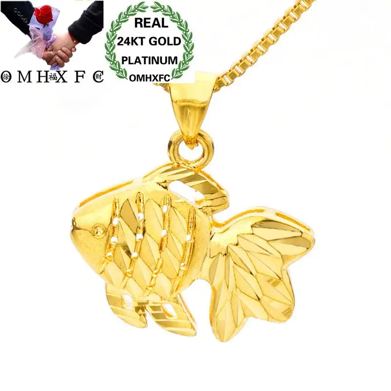 OMHXFC Wholesale European Fashion Woman Man Unisex Party Birthday Wedding Gift Goldfish 24KT Real Gold Charm Pendant PN172
OMHXFC Wholesale European Fashion Woman Man Unisex Party Birthday Wedding Gift Goldfish 24KT Real Gold Charm Pendant PN172