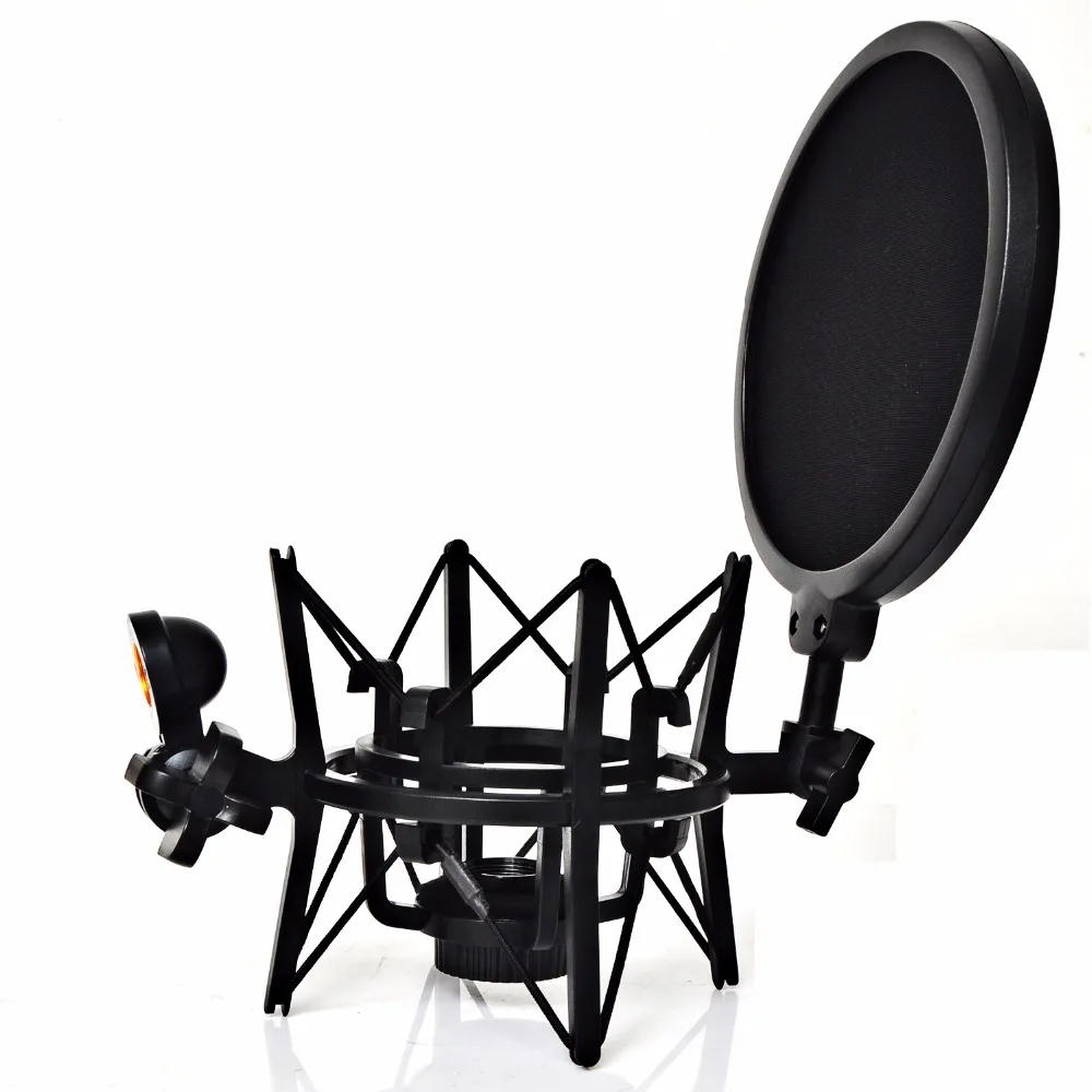 SH-101 Hot Sale Microphone Mic Professional Shock Mount with Pop Shield Filter Screen for short thread microphone
SH-101 Hot Sale Microphone Mic Professional Shock Mount with Pop Shield Filter Screen for short thread microphone