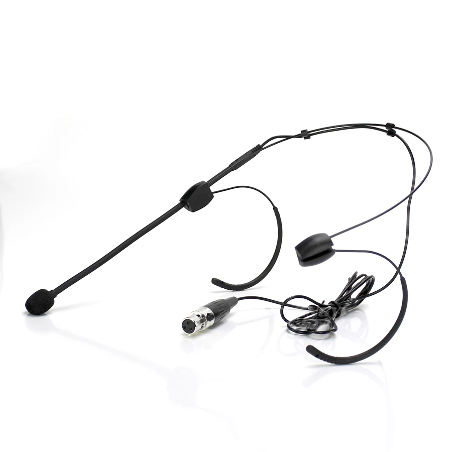Mini XLR 3 Pin TA3F Professional Headworn Headset Microphone System For SAMSON UB7 UR7 Karaoke Wireless Mic Bodypack Transmitter |