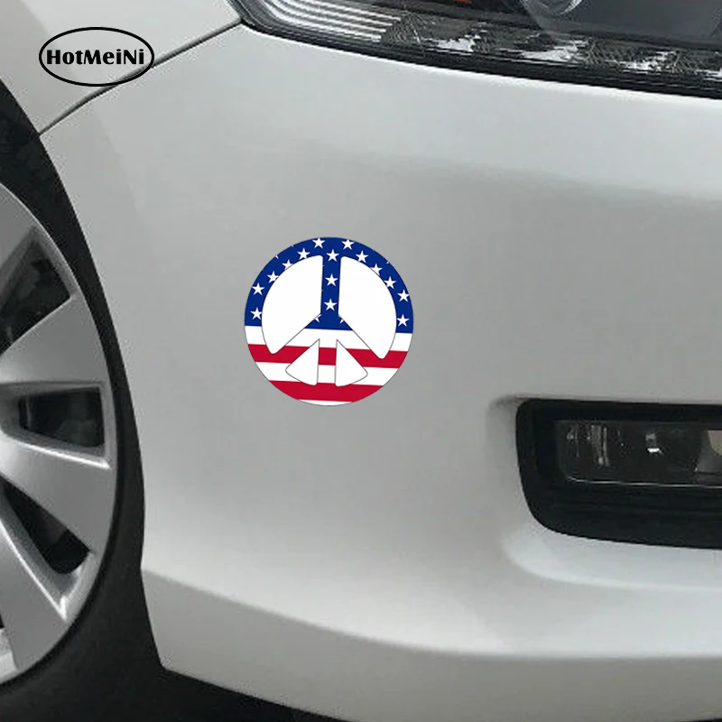HotMeiNi стайлинга автомобилей автомобиля наклейку символ мира стикер с Нами Флаг
