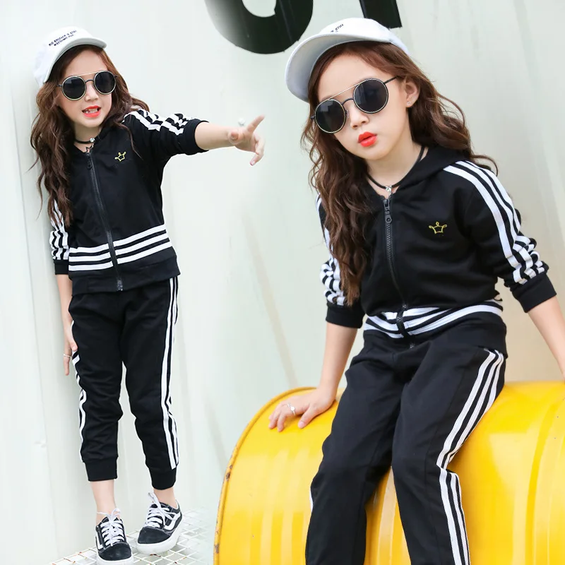 Girls Boys New Spring And Autumn Stripes Sports Suit Cotton Students Suit Large Children Long-sleeved Shirt + Pant
Girls Boys New Spring And Autumn Stripes Sports Suit Cotton Students Suit Large Children Long-sleeved Shirt + Pant