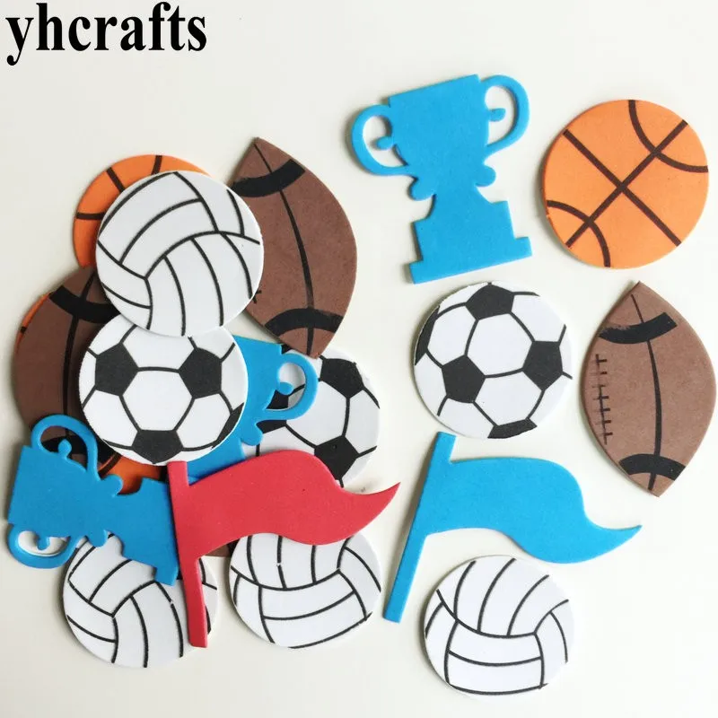 1bag/LOT.Basket Football rugby volleyball trophy flag foam stickers Early learning educational craft diy toys Kids room decal
1bag/LOT.Basket Football rugby volleyball trophy flag foam stickers Early learning educational craft diy toys Kids room decal